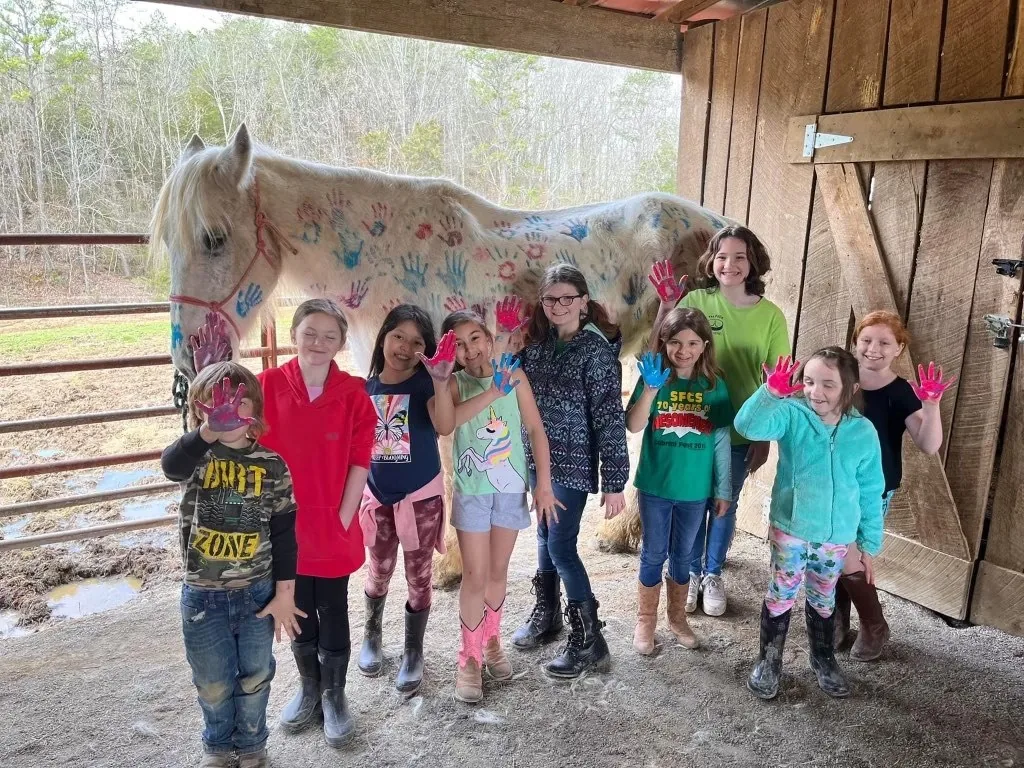 Camp activity with Chief at JSA Ranch