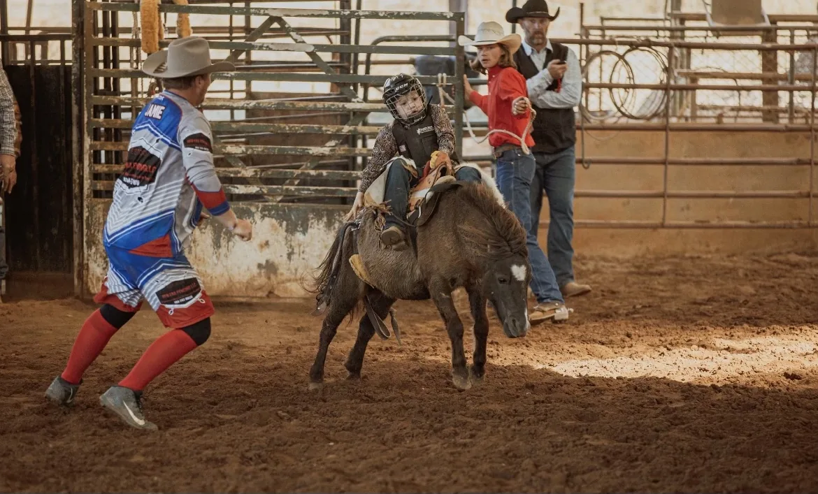 Child riding at JSA Ranch