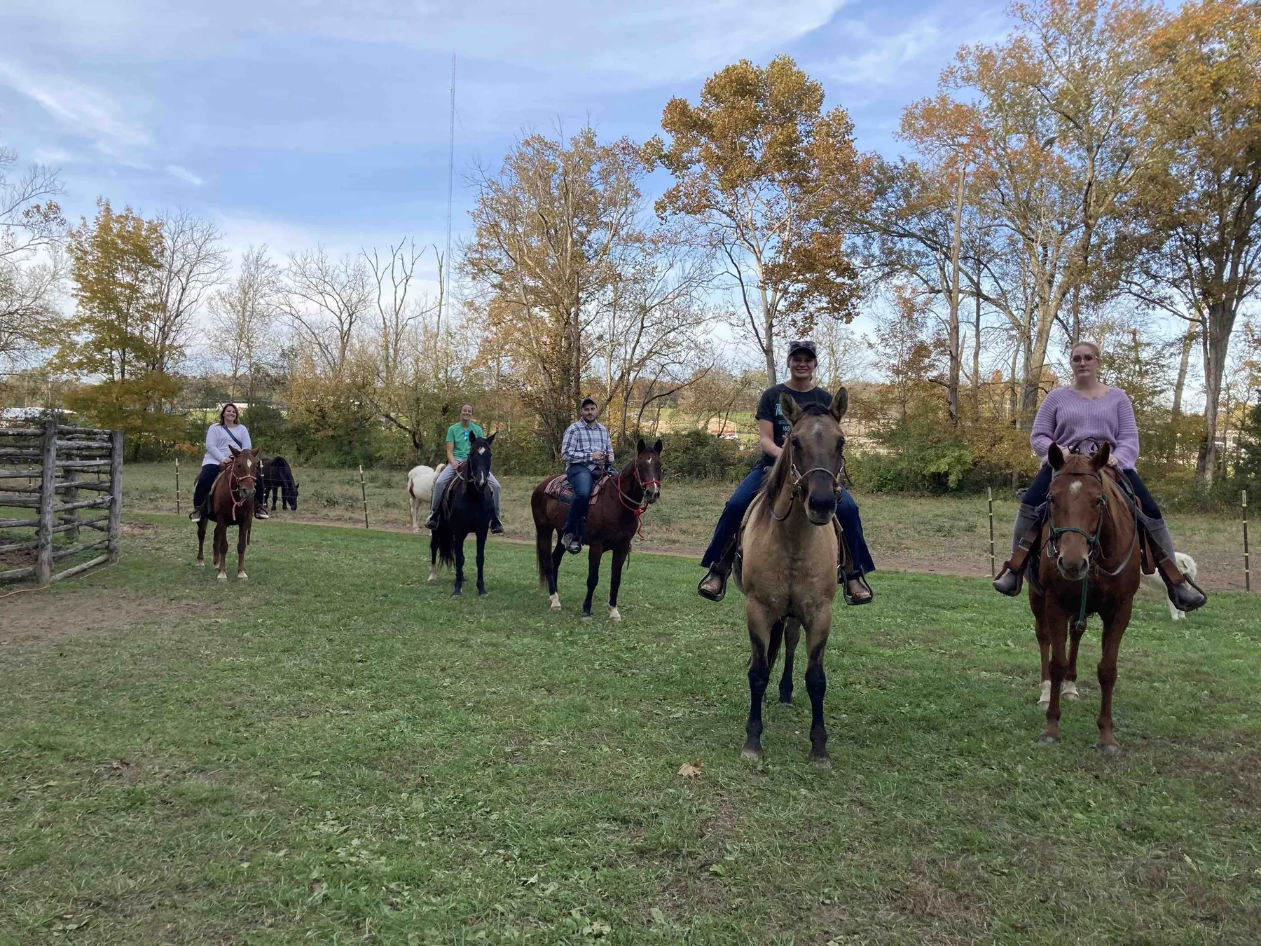 Horseback riding lesson